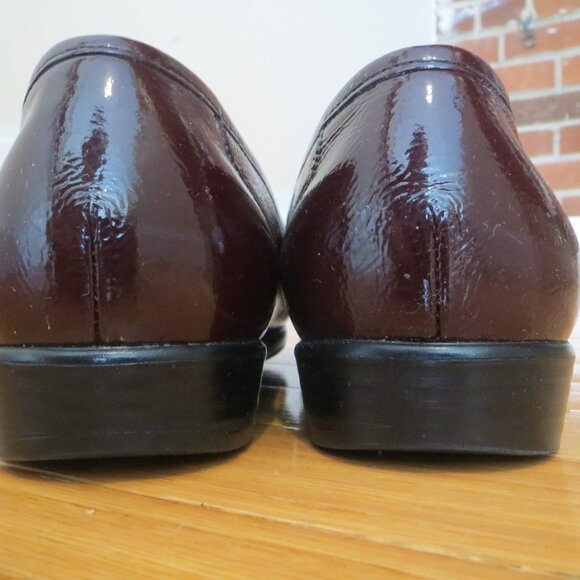 Women's Brown SAS Penny Loafers Wedges Slip On Shoes Size 10 M EUC - Picture 7 of 14